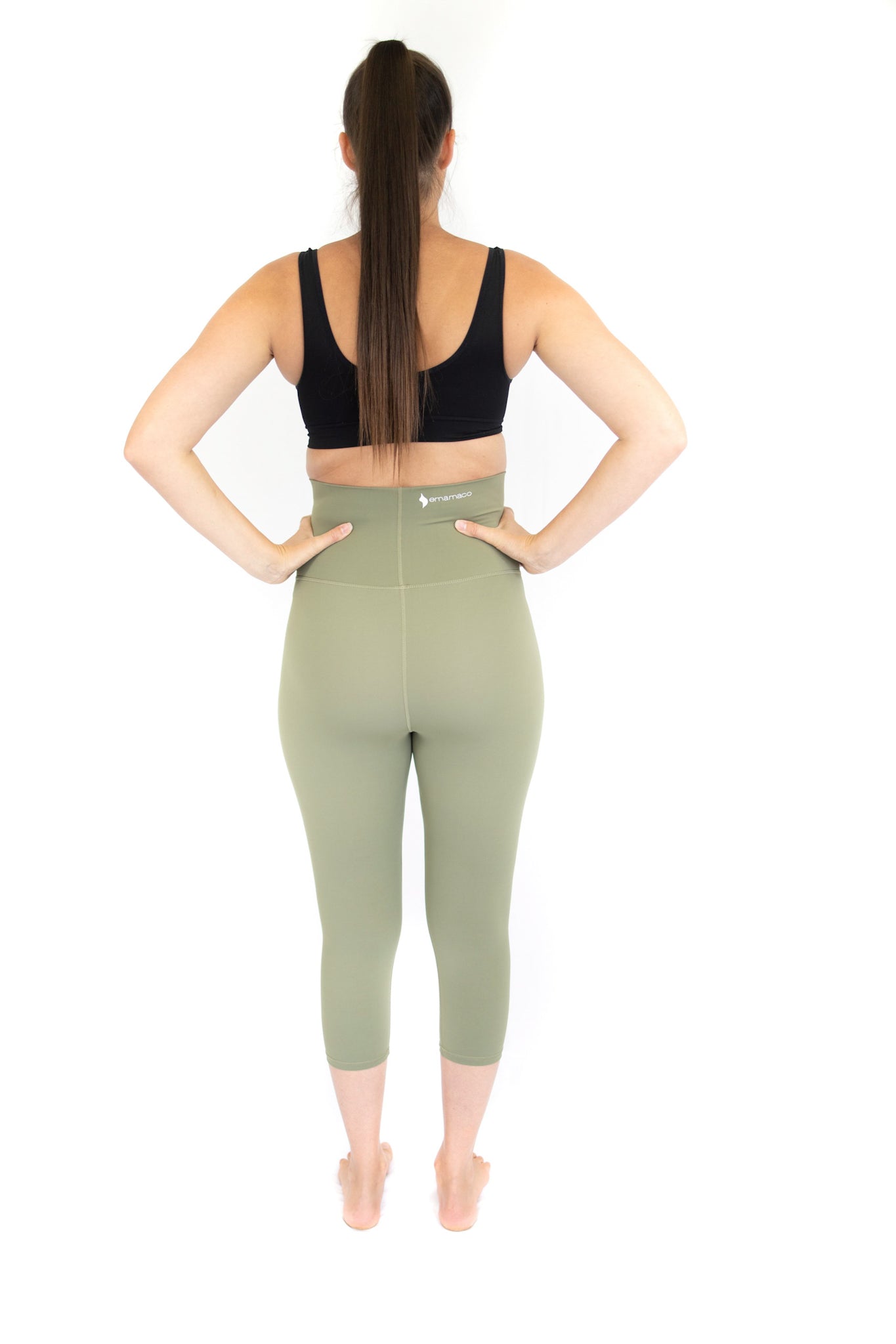 3/4 Maternity Leggings - Olive